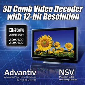 High-performance video decoder with NTSC/PAL 3d COMB filter